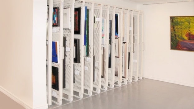 Modulart Sliding Art Rack Storage 03