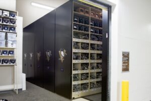 Athletic Sport Equipment Mobile Shelving Storage